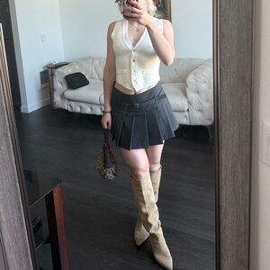 Zara Pleated Mini Skirt